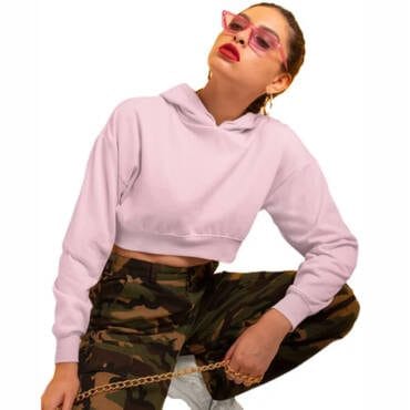 Solids: Crop Hoodie
