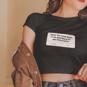Mood Off Crop Top