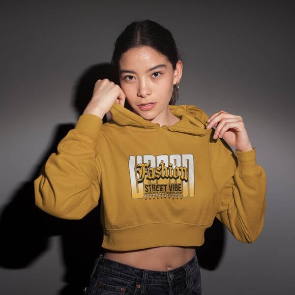 Urban Fashion Crop Hoodie