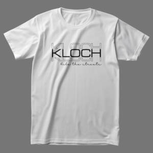 KLOCH Signature Unisex T-Shirt in white featuring bold typography and the tagline "Rule the Streets.