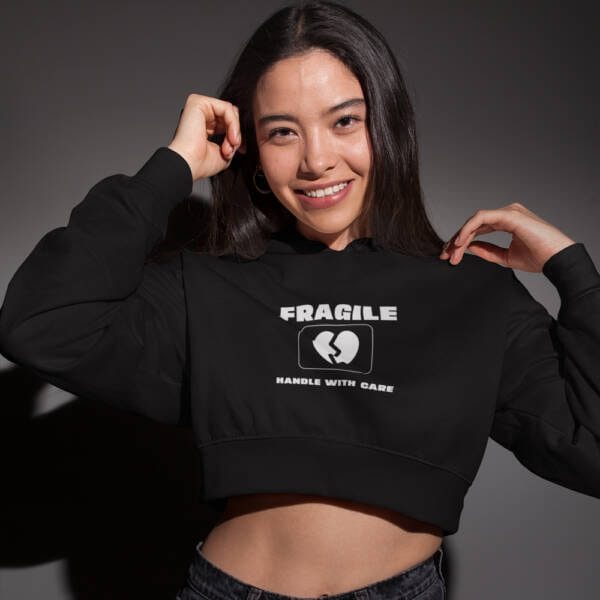 Fragile Crop Hoodie