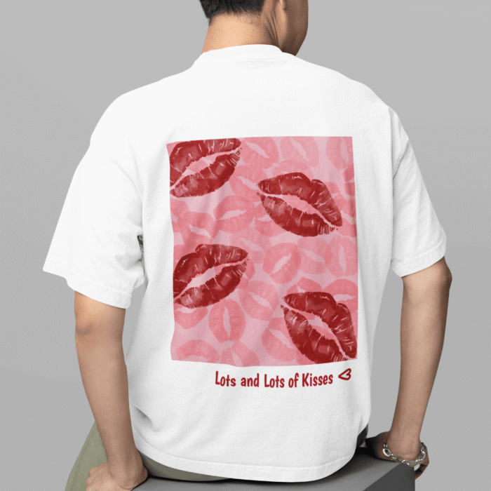 Lots and Lots of Kisses- Kloch White Valentine's Day T-Shirt