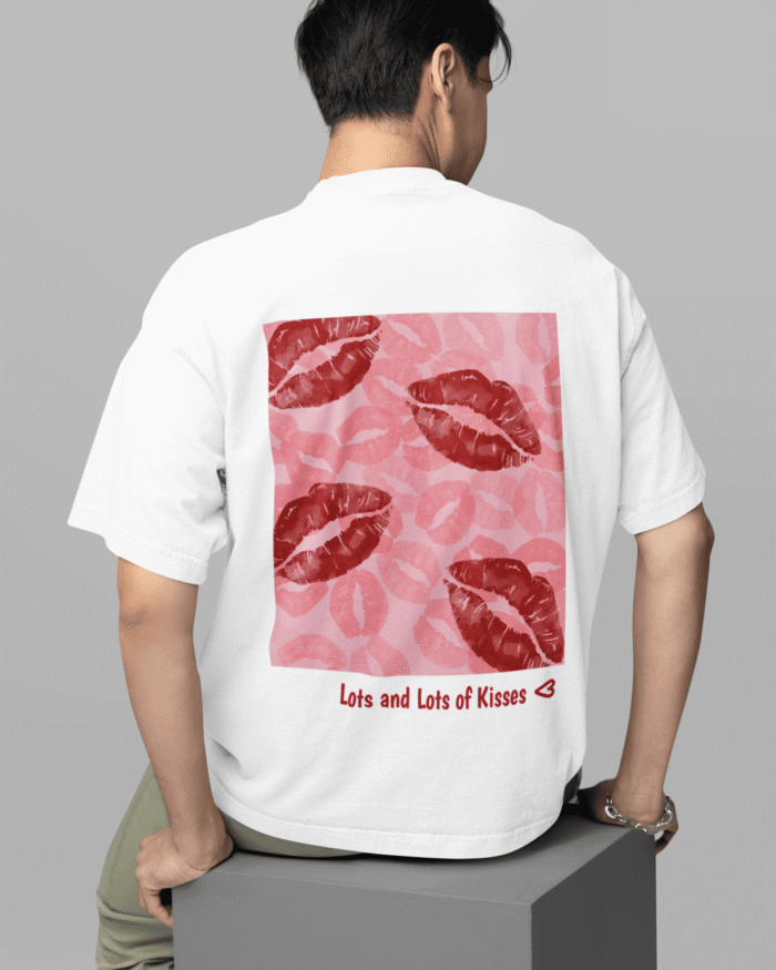 Lots and Lots of Kisses- Kloch White Valentine's Day T-Shirt