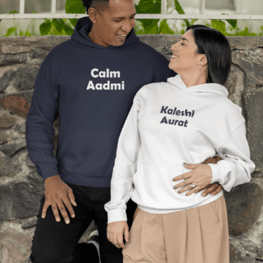 Kloch Couple Hoodies - "Calm Aadmi" & "Kaleshi Aurat" | Valentine's Day Special