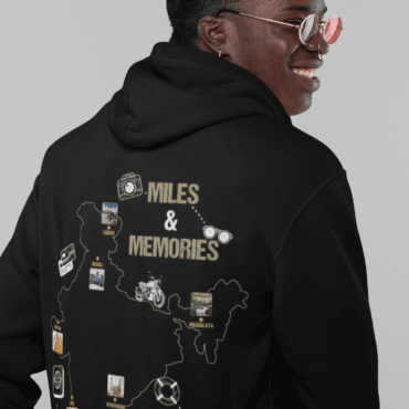Personalized Black Hoodie with Custom Travel History Design – Perfect for Travel Lovers & Globetrotters