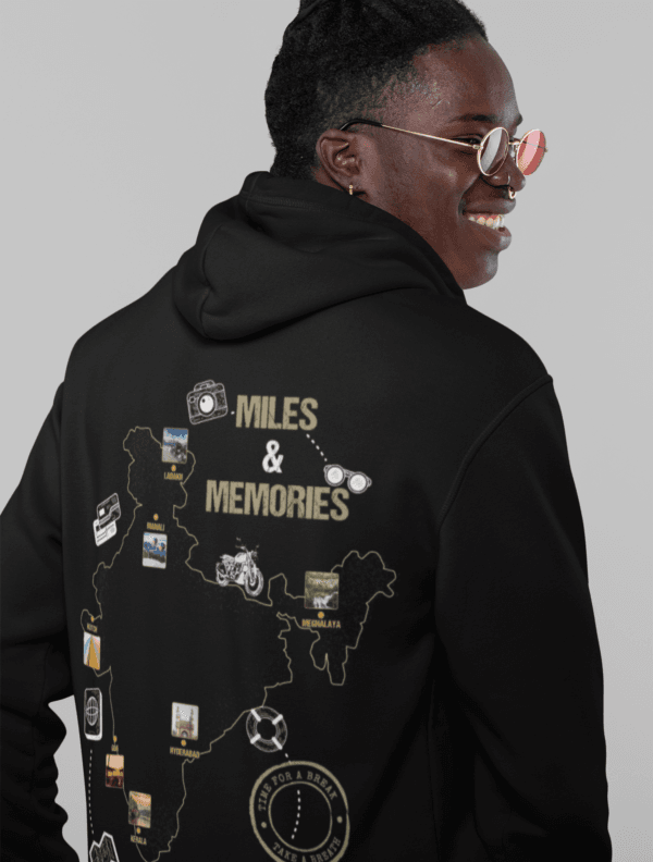 Personalized Black Hoodie with Custom Travel History Design – Perfect for Travel Lovers & Globetrotters