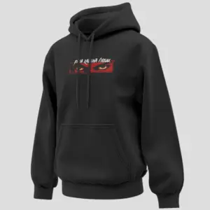Front view of OG Inspired Unisex Hoodie with bold eye graphic print – Kloch Streetwear