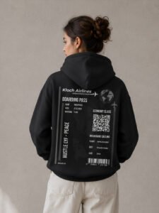 Kloch Airlines - Boarding Pass | Travel Hoodie