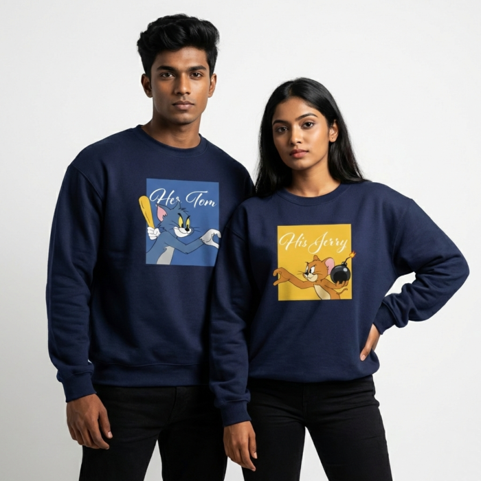 His Jerry & Her Tom - Couple Sweatshirts