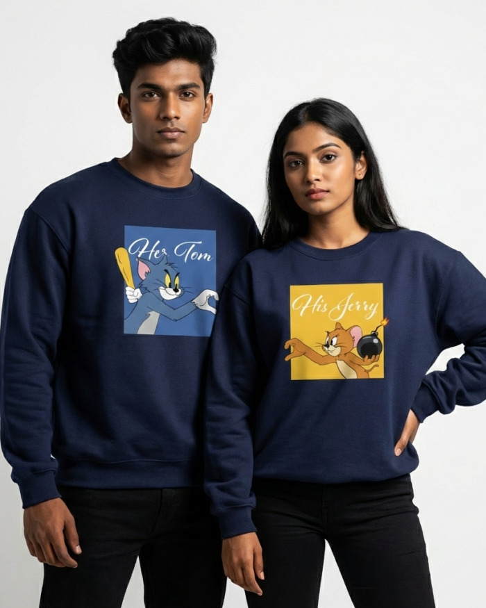 His Jerry & Her Tom - Couple Sweatshirts