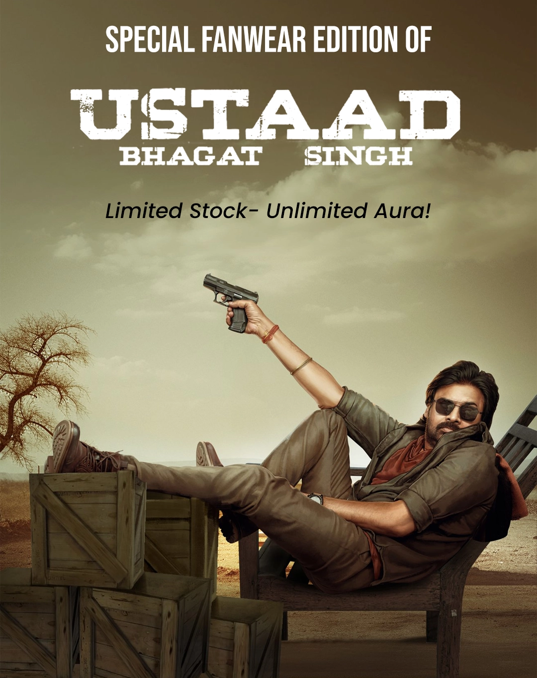 Ustaad Bhagat Singh T-Shirts ; Pawan Kalyan T-Shirts